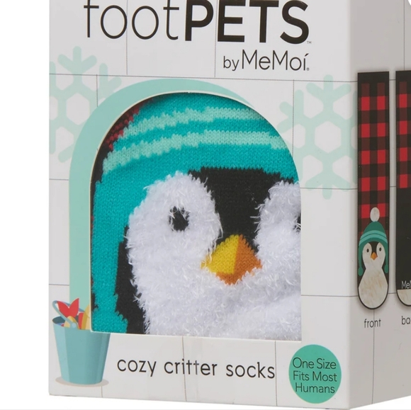 NWT  Foot Pet Penguin Crew Socks - Picture 6 of 8